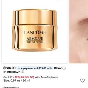 Lancome Absolue The Eye Cream - Gold